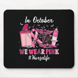 Im Oktober tragen wir rosafarbenen Brustkrebs der Mousepad