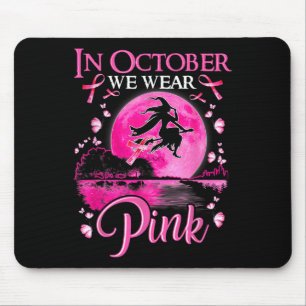 Im Oktober tragen wir rosafarbenen Ribbon-Brustkre Mousepad