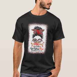 Im Oktober tragen wir rotes Epidermolysis Bullosa T-Shirt