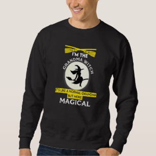 Im Oma mit zauberhaftem Zauber Broom Hallo Sweatshirt
