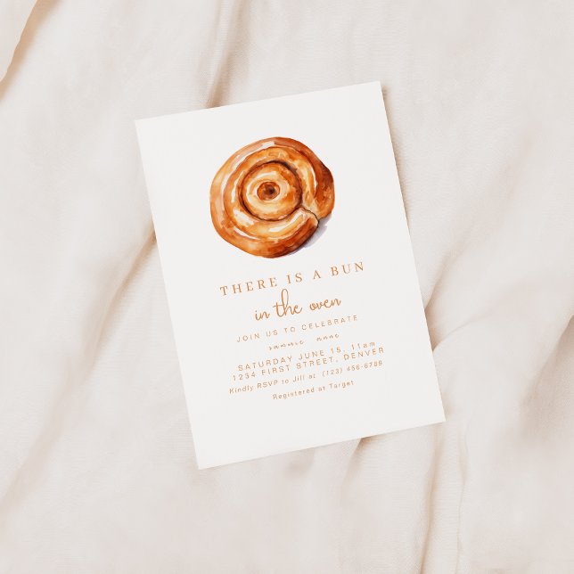 Im Oven-Baby-Duschbad ist ein Brötchen Einladung (Von Creator hochgeladen)