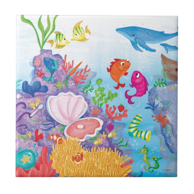 Im Ozean Fliese (Vorderseite)