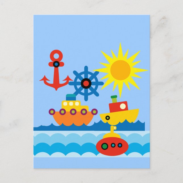 Im Ozean Postkarte (Vorderseite)