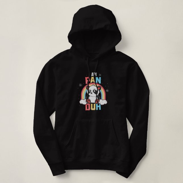 Im Pan Duh Panda Pansexual Pride Hoodie (Design vorne)