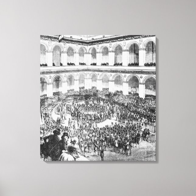 Im Pariser Bourse, 1846 Leinwanddruck (Vorderseite)