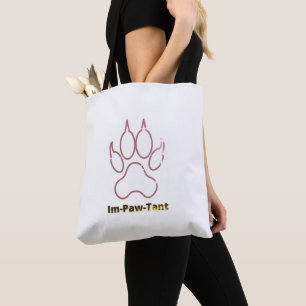 Im-Paw-Tant All-Over-Print-Tasche, Schulterschluss