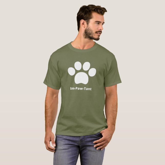 Im-Paw-Tant Men's Basic T - Shirt (Vorne ganz)