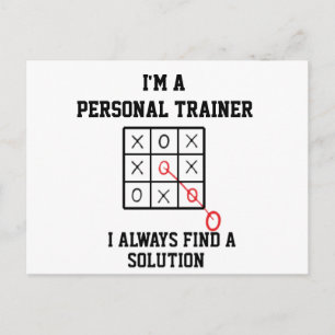 Im Personal Trainer finde ich immer eine Lösung Postkarte