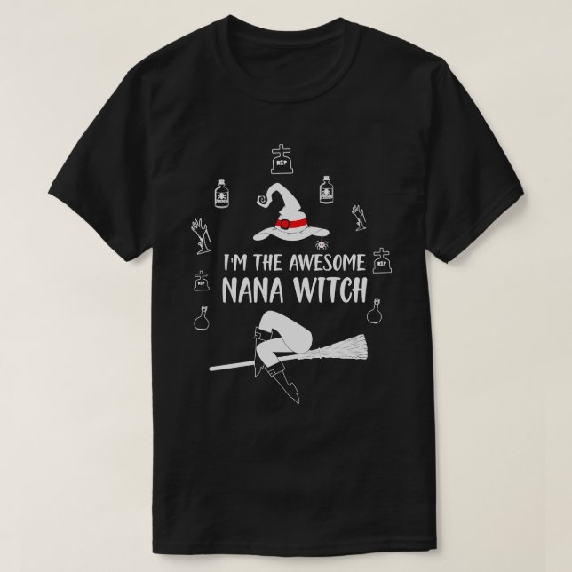 Im phantastischen Nana Hexe T-Shirt (Design vorne)