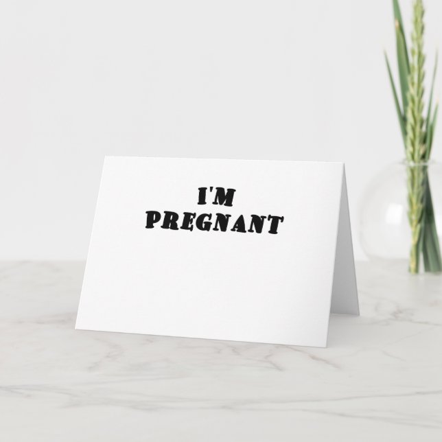 Im Pregnant Ankündigung (Vorderseite)