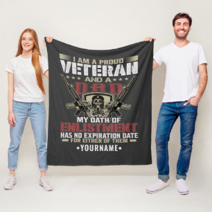 I'm Proud To Be A Veteran And A Dad Fleecedecke