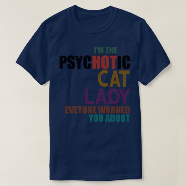 Im psychotischen Katzenjunge T-Shirt (Design vorne)