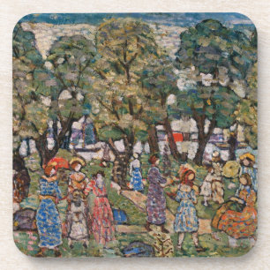 Im Rahmen der Bäume von Maurice Prendergast, Fine  Getränkeuntersetzer