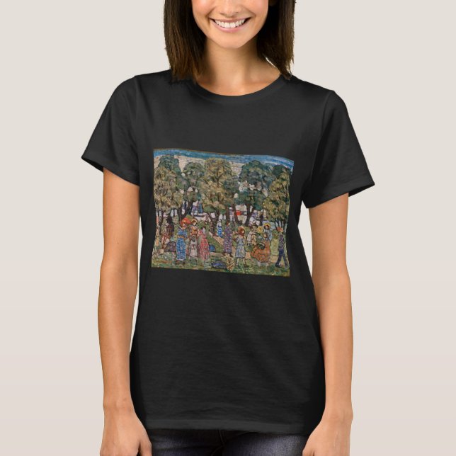 Im Rahmen der Bäume von Maurice Prendergast, Fine  T-Shirt (Vorderseite)