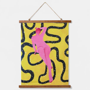 Im Rahmen der Haut II Wandteppich Mit Holzrahmen