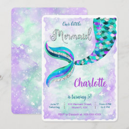 Im Rahmen der Meerjungfrau-Aufforderung Einladung