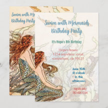 Im Rahmen der Sea Invitation Mermaid Birthday Part