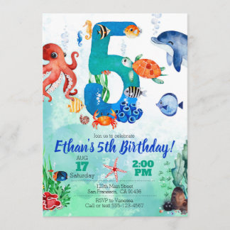 Im Rahmen der Seeeinladung zum 5. Geburtstag Einladung