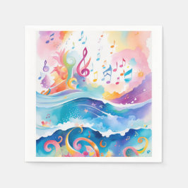 Im Rahmen des Meerespapiers Napkins Serviette