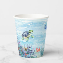 Im Rahmen des Sea Paper Party Cups Pappbecher