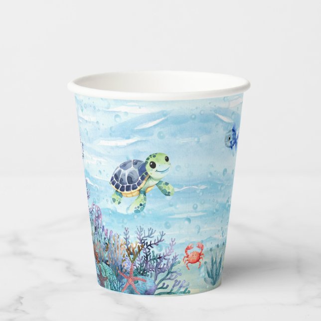 Im Rahmen des Sea Paper Party Cups Pappbecher (Vorderseite)