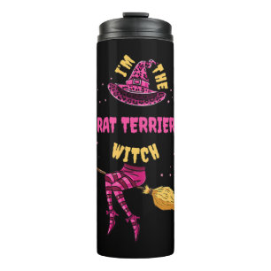 Im Rat Terrier Hexenmeister Halloween Matching Thermosbecher