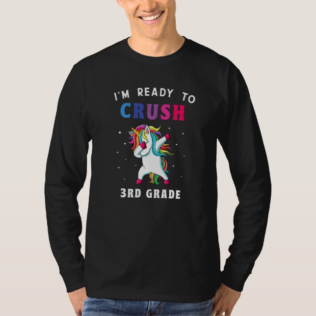 I'm Ready To Crush 3rd Grade Back To School Girls  T-Shirt (Vorderseite)