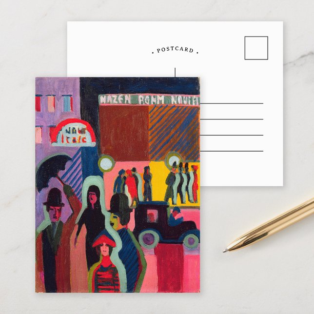 Im Regen lagern | Ernst Ludwig Kirchner Postkarte (Von Creator hochgeladen)