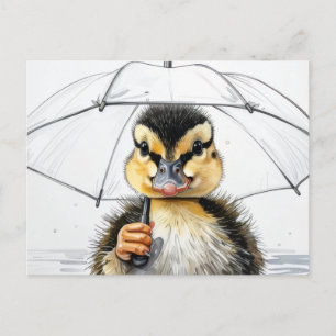 „Im Regen spazieren“ Postkarte