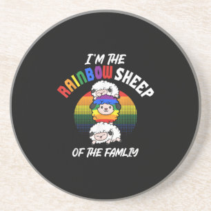 Im Regenbogenschaf der jetzigen Familie Getränkeuntersetzer