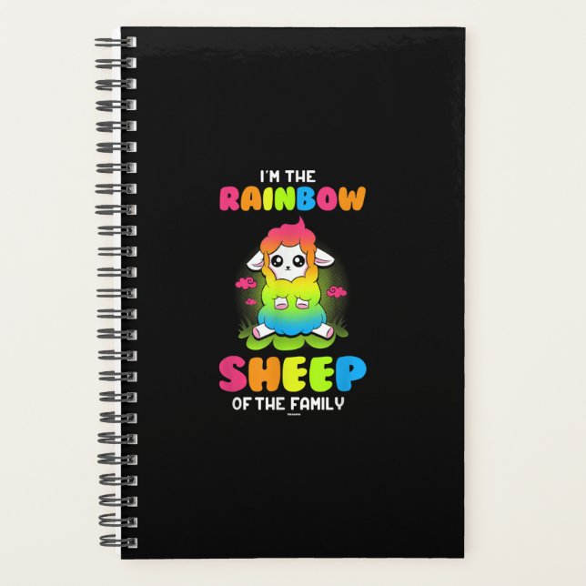 Im Regenbogenschaf | Niedliche Schafhaltung Planer (Vorderseite)