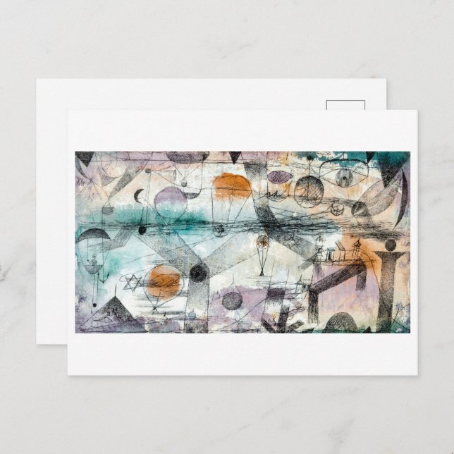 Im Reich der Luft | Paul Klee | Postkarte (Vorne/Hinten)