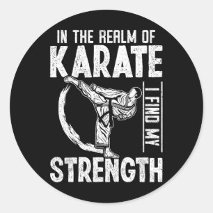 Im Reich von Karate finde ich meinen Karate Runder Aufkleber