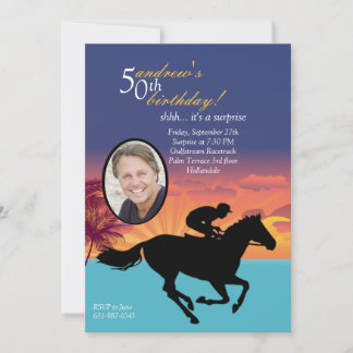 Im Rennen Foto Einladung