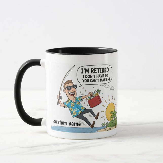 I'm Retired I Don't Want To Mug - Retirement Jokes Tasse (Links)