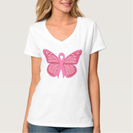 Im rosa Schmetterling T-Shirt