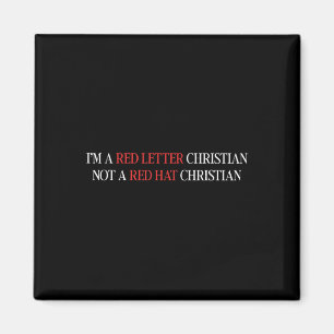 Im Roten Brief Christlich kein Red Hat Christlich Magnet