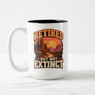 Im Ruhestand, aber nicht ausgestorben, steht immer Zweifarbige Tasse