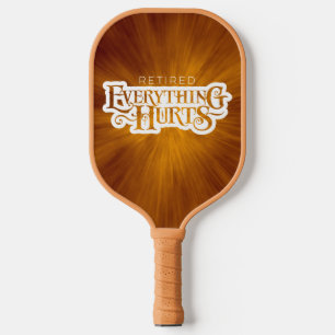 Im Ruhestand: Alles tut weh - lustige Pensionierun Pickleball Schläger