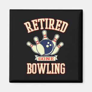 Im Ruhestand Bowling-Kugel Süßes Renten-Geschenk Magnet