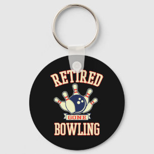Im Ruhestand Bowling-Kugel Süßes Rentner-Geschenk Schlüsselanhänger