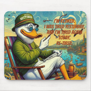 Im Ruhestand & Entspannt Mousepad