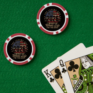 Im Ruhestand Ich habe mein ganzes Leben dafür gear Pokerchips