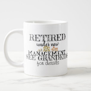Im Ruhestand Jumbo-Tasse