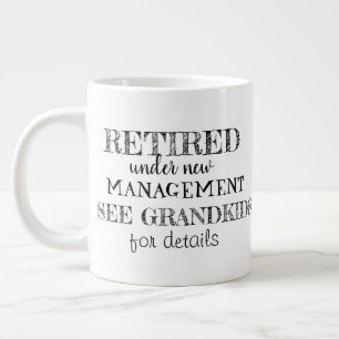 Im Ruhestand Jumbo-Tasse