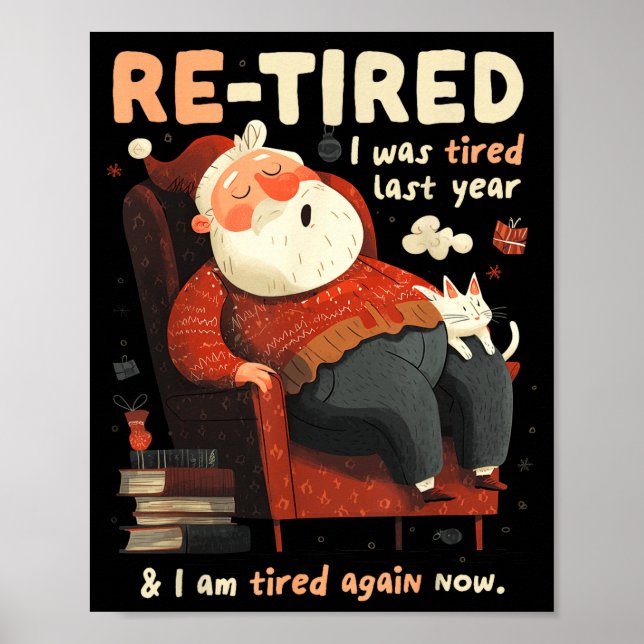 Im-Ruhestand-Santa-Definition Lustig  Poster (Vorne)
