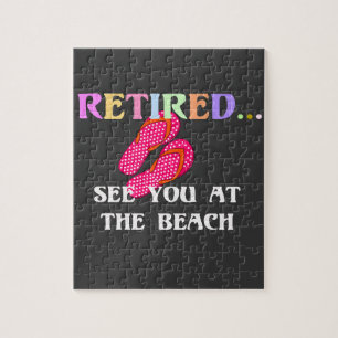 Im Ruhestand...Sehen wir uns am Strand Puzzle