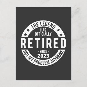 im Ruhestand seit 2023 Postkarte