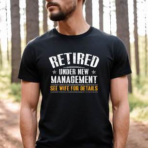 Im Ruhestand unter neuer Leitung Ehefrau gibt Deta T-Shirt
