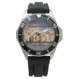 im Ruhestand! Wrist Watch Manhattan NYC, Black Str Armbanduhr
